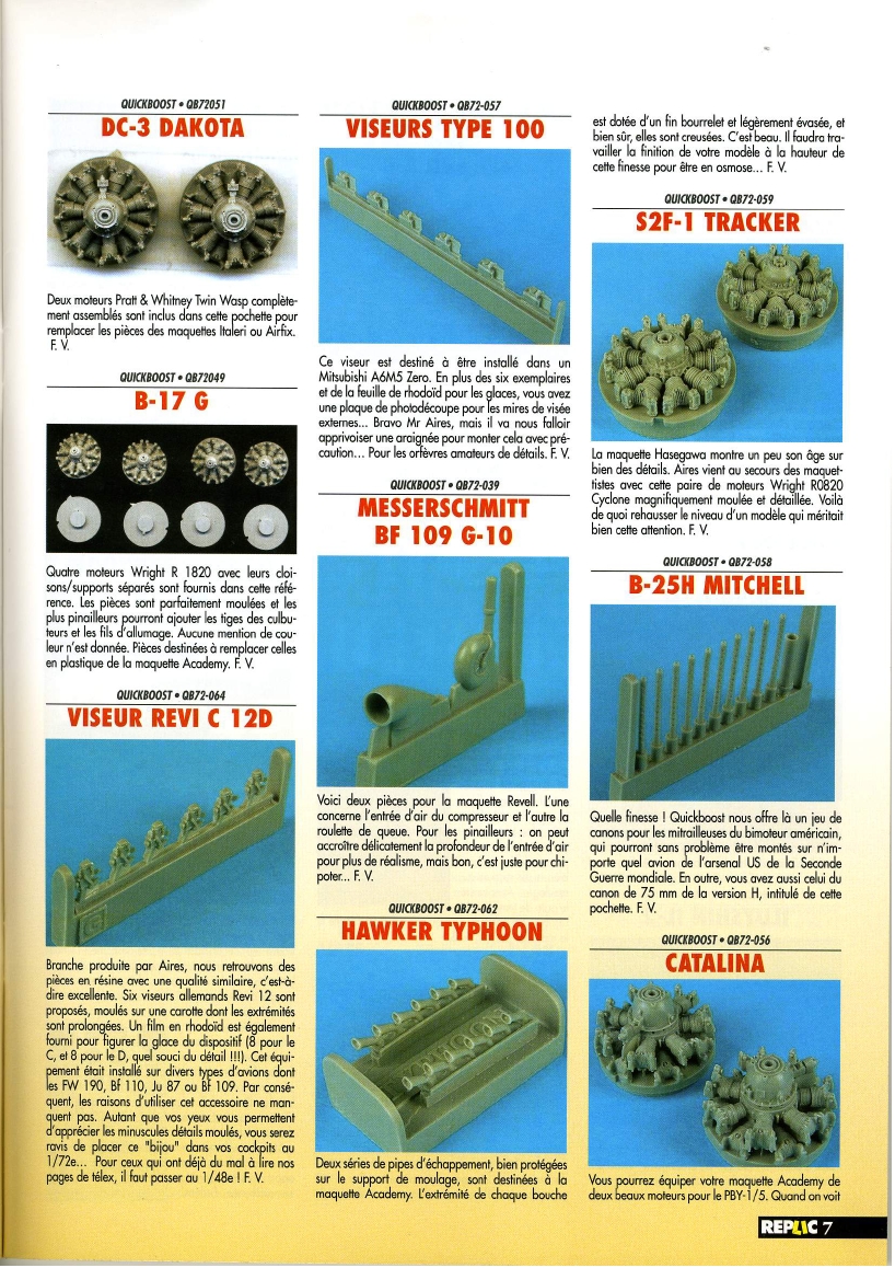 Replic 187 - Potez 631, Ju-88, Typhoon, Resin